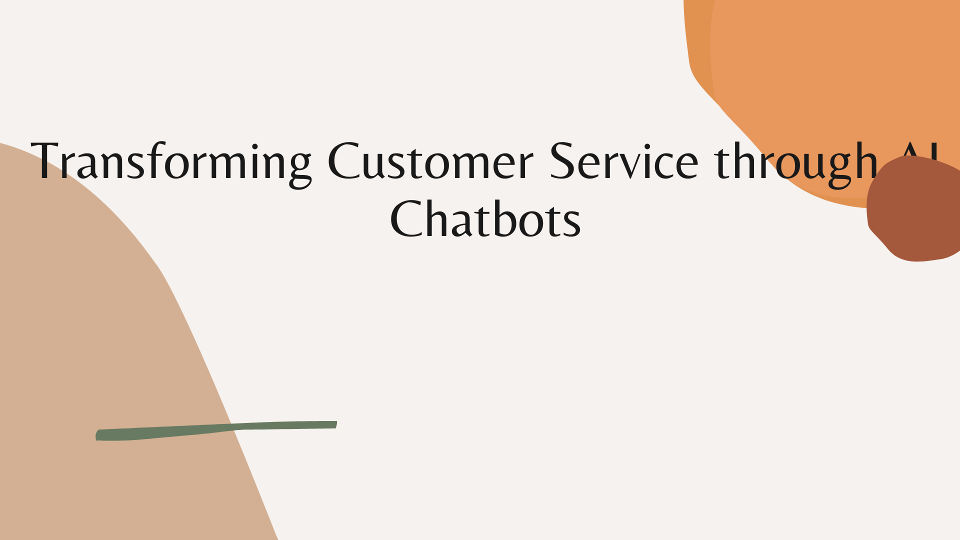 Transforming Customer Service through AI Chatbots