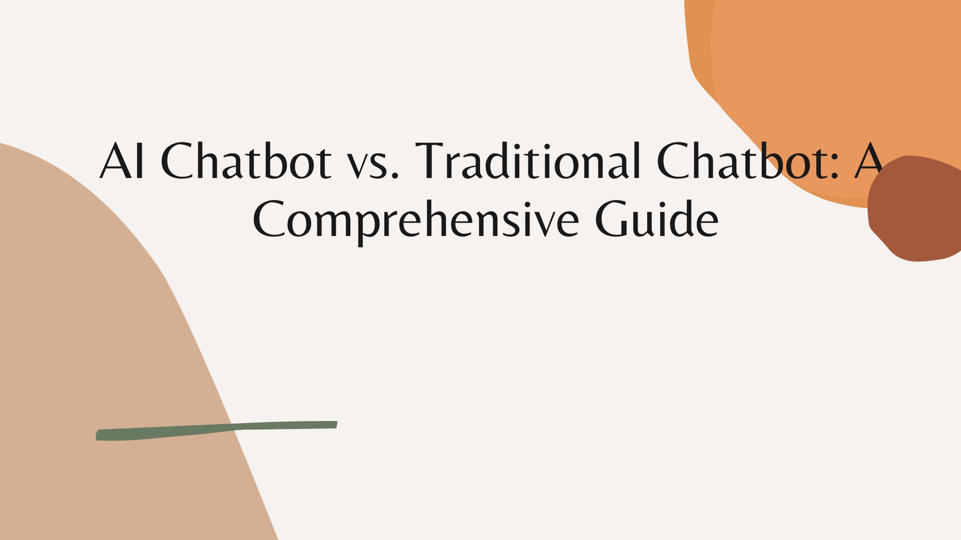 AI Chatbot vs. Traditional Chatbot A Comprehensive Guide